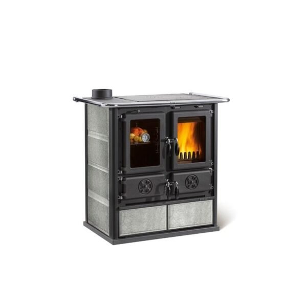 Holzherd aus Stein - LA NORDICA Rosetta Sinistra BII Stein 9 kW