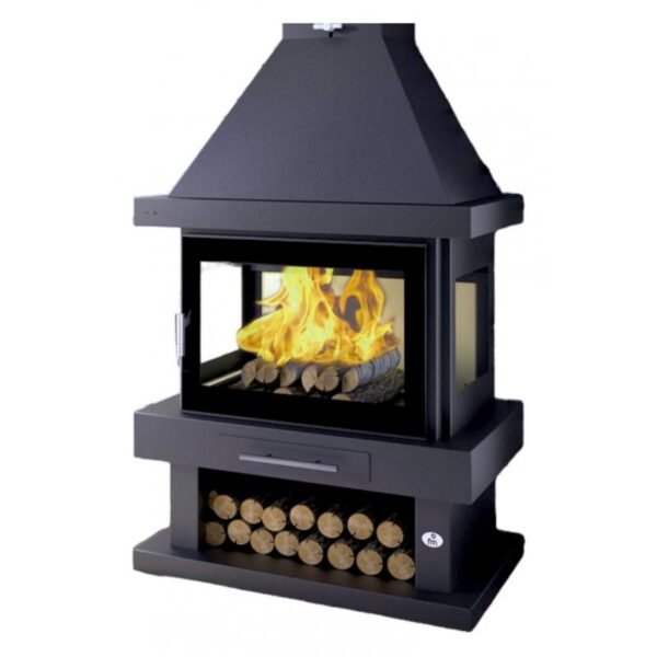 3-seitiger Kaminofen - FIREMATIC Vegas 14 bis 17 kW