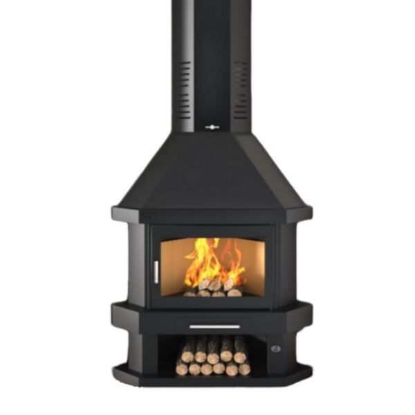 Eckkamin-Holzofen - FIREMATIC Arizona 10 bis 13 kW