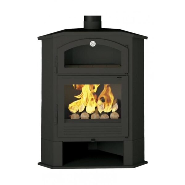 Eckholzofen mit Backofen - FIREMATIC Idaho 9,5 kW