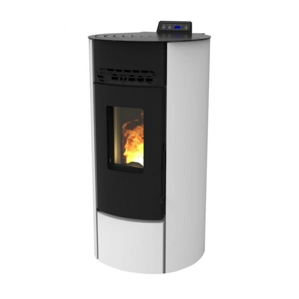Wasserdichter, belüfteter runder Pelletofen – FIREMATIC R9 8,7 kW