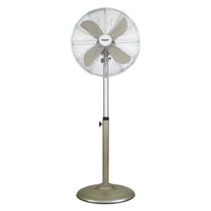 Palma Ventilador de Pie metálico, 50 W, Acero Inoxidable, 3 Velocidades, color Champagne
