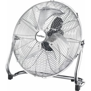 Ventilador industrial de 45 cm, cabezal orientable, 120 W, 3 Velocidades, cromado, modelo Mediterráneo